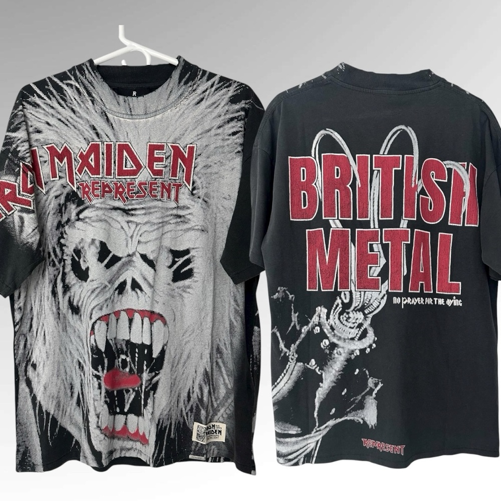 Represent x Iron Maiden British Metal T-Shirt.  NWT